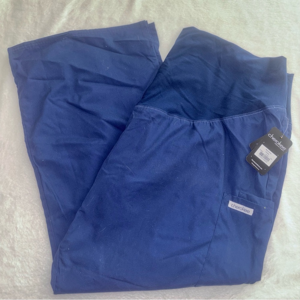 Cherokee Navy Maternity scrub Pants, size 3XL